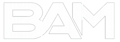 BAM logo white