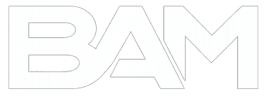 BAM logo white