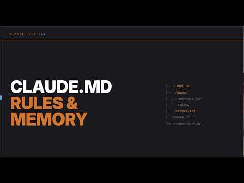 Claude Code from Zero #3 : CLAUDE.md , Rules, and Memory